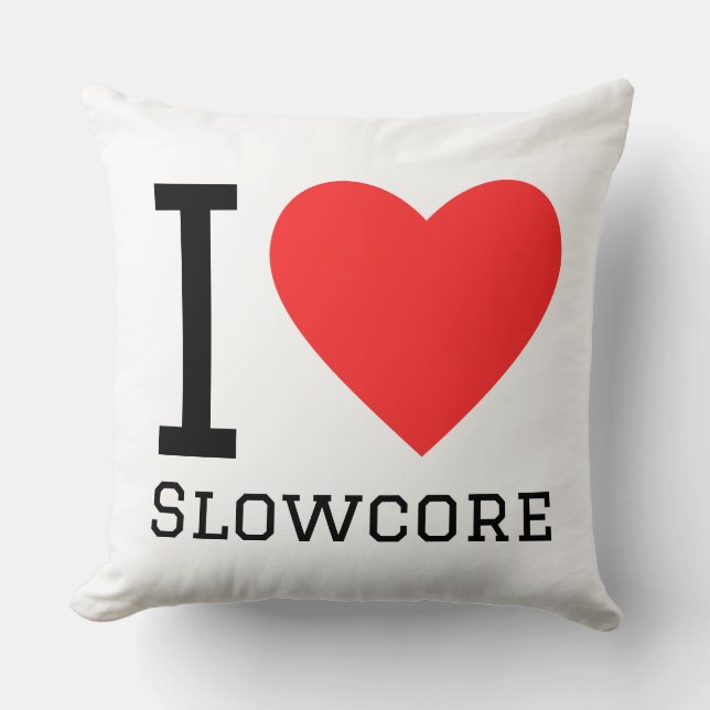 Ik hou van slowcore kussen (Voorkant)
