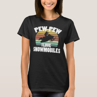 Ik hou van sneeuwmobiel t-shirt