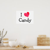 Ik hou van Snoep Poster (Keuken)