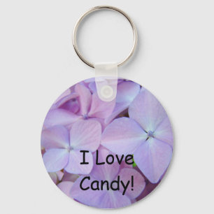 Ik hou van snoep! sleutelhanger Roze Paarse Horten