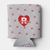 IK HOU VAN SOCA OP GRIJS BLIKJESKOELER (Achterkant)