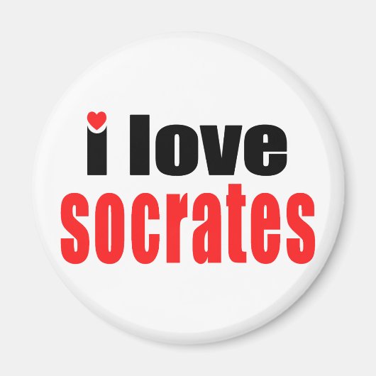 Ik hou van Socrates Magneet (Voorkant)