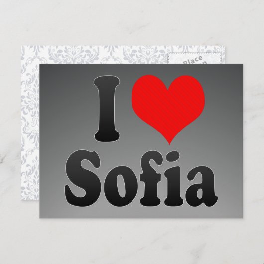 Ik hou van Sofia Briefkaart (Voorkant / Achterkant)