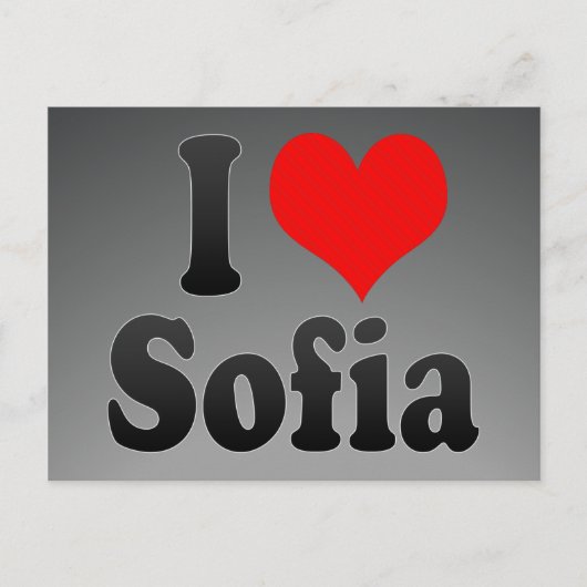 Ik hou van Sofia Briefkaart (Voorkant)