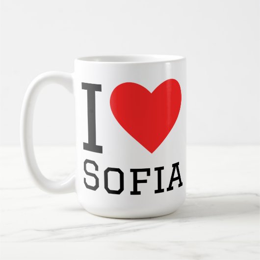 Ik hou van Sofia Koffiemok (Links)