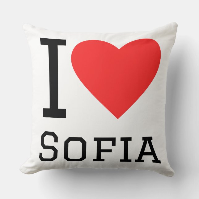 Ik hou van Sofia  Kussen (Voorkant)