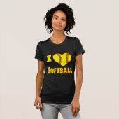 Ik hou van Softball 2 T-shirt (Voorkant volledig)