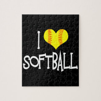 Ik hou van Softball Legpuzzel