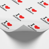 Ik hou van soldaten cadeaupapier (Hoek)