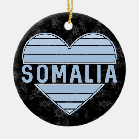 Ik hou van Somalië, Somalisch hart Keramisch Ornament (Voorkant)