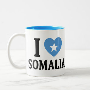 Ik hou van Somalië Tweekleurige Koffiemok