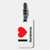 ik hou van sombreros bagagelabel (Voorkant verticaal)