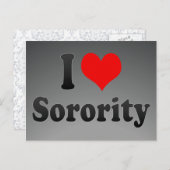 Ik hou van Sorority Briefkaart (Voorkant / Achterkant)