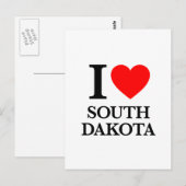 Ik hou van South Dakota Briefkaart (Voorkant / Achterkant)