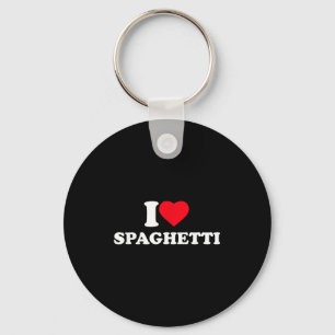 Ik hou van Spaghetti Ik Hart Spaghetti Liefhebber Sleutelhanger