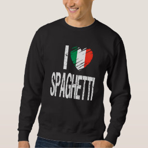 Ik hou van Spaghetti met vlag Italië Trui