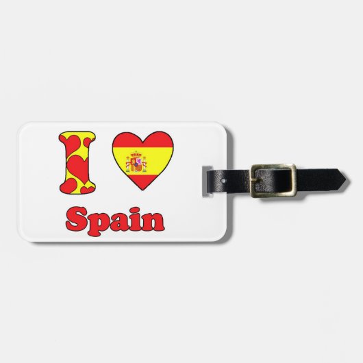 Ik hou van Spanje Bagagelabel (Voorkant horizontaal)