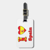 Ik hou van Spanje Bagagelabel (Voorkant verticaal)