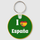 Ik hou van Spanje en Spaans hart - reizen/sport Sleutelhanger (Voorkant)
