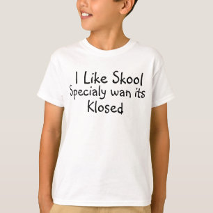 Ik hou van speciaal skool dat zijn afgesneden, Kin T-shirt
