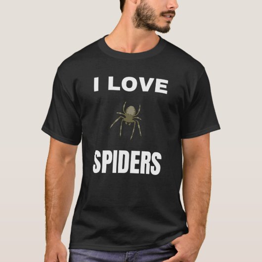 Ik hou van Spiders T-shirt (Voorkant)