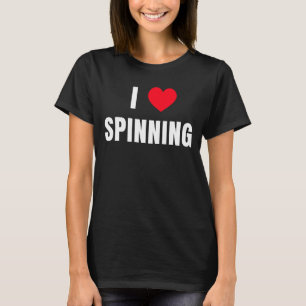 Ik hou van Spinning Class Indoor Cycling Workout S T-shirt