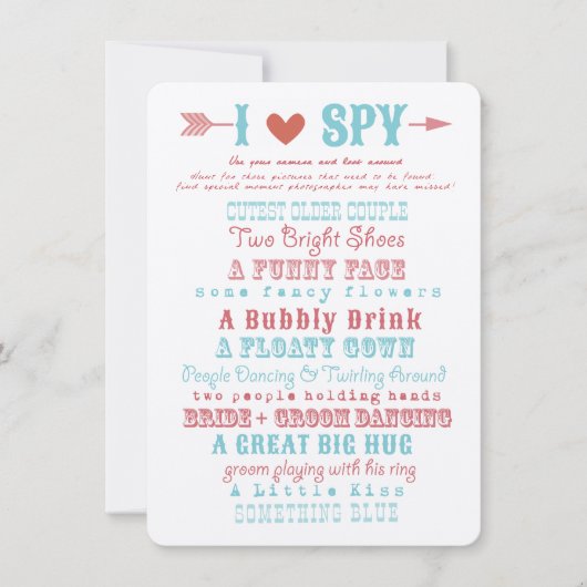 Ik hou van spionagefoto Hunt Game (Voorkant)