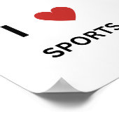 Ik hou van sport poster (Hoek)