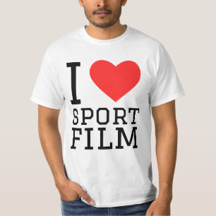 Ik hou van sportfilm t-shirt