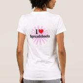 Ik hou van spreadsheets t-shirt (Achterkant)
