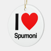 ik hou van spumoni keramisch ornament (Links)