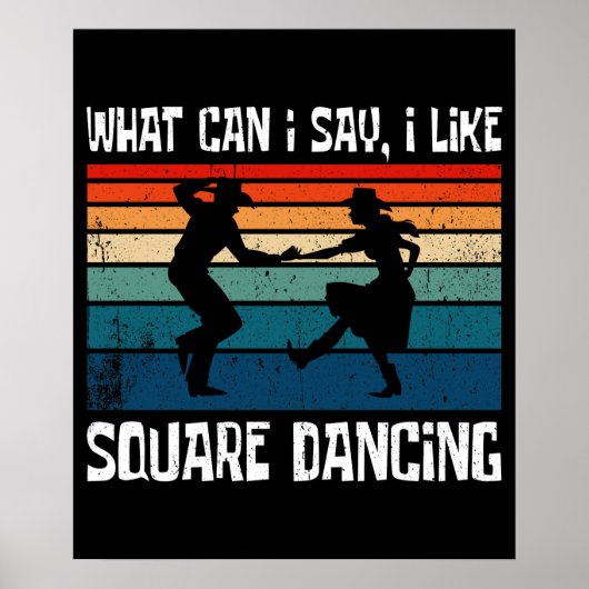 Ik hou van Square Dance Square Dancing Poster (Voorkant)