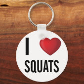 Ik hou van squats sleutelhanger (Voorkant)