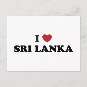 Ik hou van Sri Lanka Briefkaart