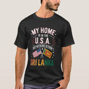 Ik hou van Sri Lanka Vlag Thuisland Trots Sri Lank T-shirt