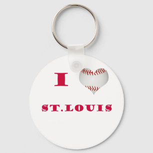 Ik hou van St. Louis Baseball Sleutelhanger