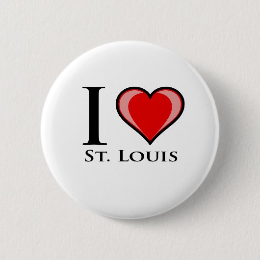 Ik hou van St. Louis Ronde Button 5,7 Cm (Voorkant)
