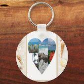 Ik hou van St. Maarten Shells Heart. Sleutelhanger (Voorkant)