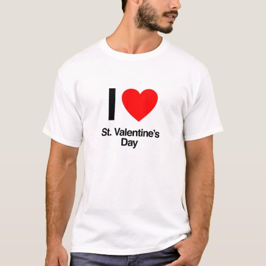 Ik hou van St. Valentijnsdag T-shirt (Voorkant)