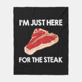 Ik hou van steak cadeau Ribeye House Fleece Deken (Voorkant)