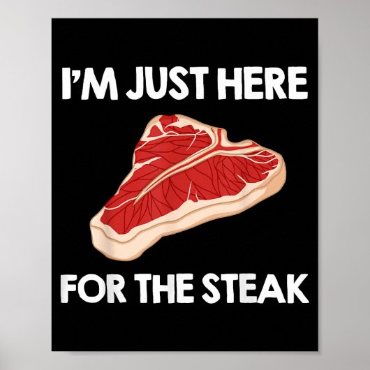 Ik hou van steak cadeau Ribeye House Poster (Voorkant)