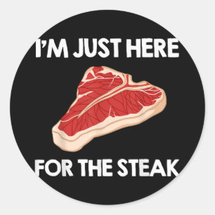 Ik hou van steak cadeau Ribeye House Ronde Sticker