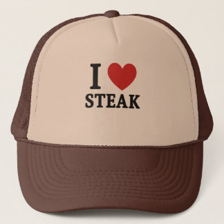 Ik hou van steak – Grappig shirt voor vleesliefheb Trucker Pet