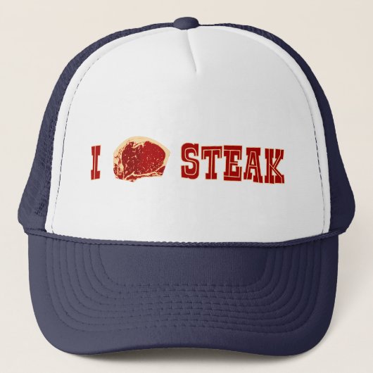 Ik hou van Steak Trucker Pet (Voorkant)