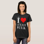 Ik hou van Steampunk grappig elegant T-shirt (Voorkant volledig)