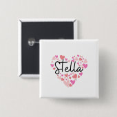 Ik hou van Stella Vierkante Button 5,1 Cm (Voorkant /achterkant)