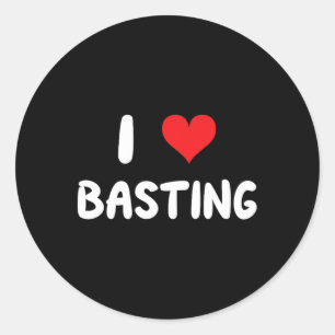 Ik hou van Sting - Hart Koken Koken Chef Kalkoen D Ronde Sticker