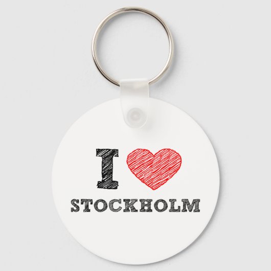 Ik hou van Stockholm Sleutelhanger (Voorkant)