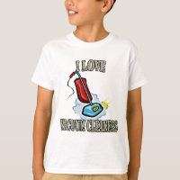 Ik hou van stofzuigers t-shirt