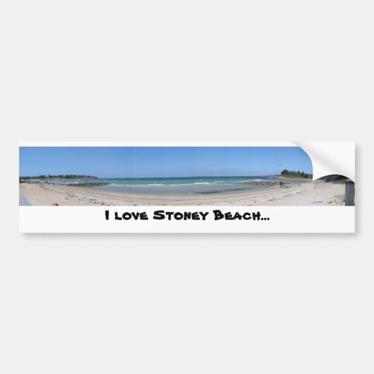 Ik hou van Stoney Beach... Bumpersticker (Voorkant)